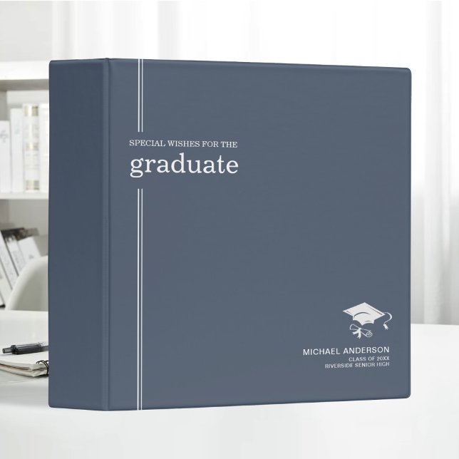 Minimal & Elegant Personalized Graduation Book Binder (Creator Uploaded)