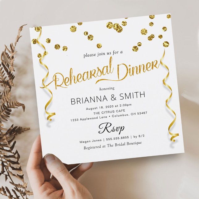 Minimal Elegant Rehearsal Dinner Invitation (Creator Uploaded)