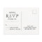 Minimal & Elegant RSVP Post Card