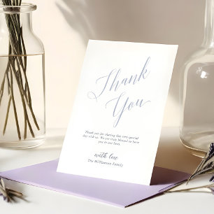 Minimal & Elegant Script Baptism Thank You