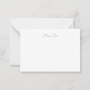 Minimal Elegant Simple Personalized Note Cards