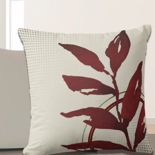 Minimal Elegant Watercolor Throw Pillow