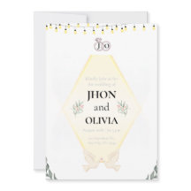 Minimal Elegant Wedding Invitation | Simple Modern