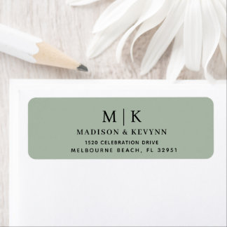 Minimal et chic | Étiquette de l'adresse de retour