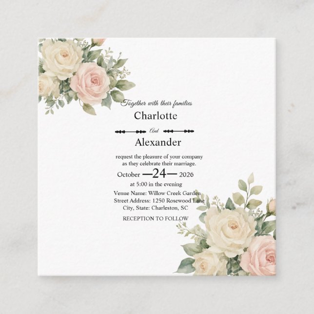 Minimal Eucalyptus Wedding Enclosure Card (Front)