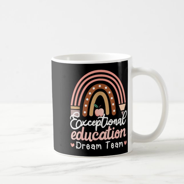 Minimal Exceptional Education Dream Team Teacher Coffee Mug (Right)