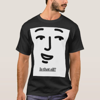 Minimal Face Typography T-Shirt