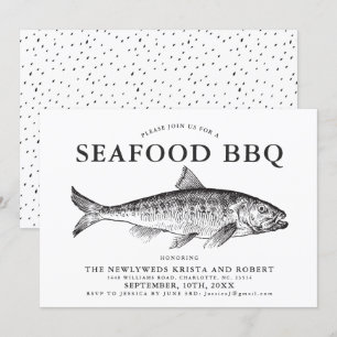 Minimal Fish Fry Party Customized Invitation
