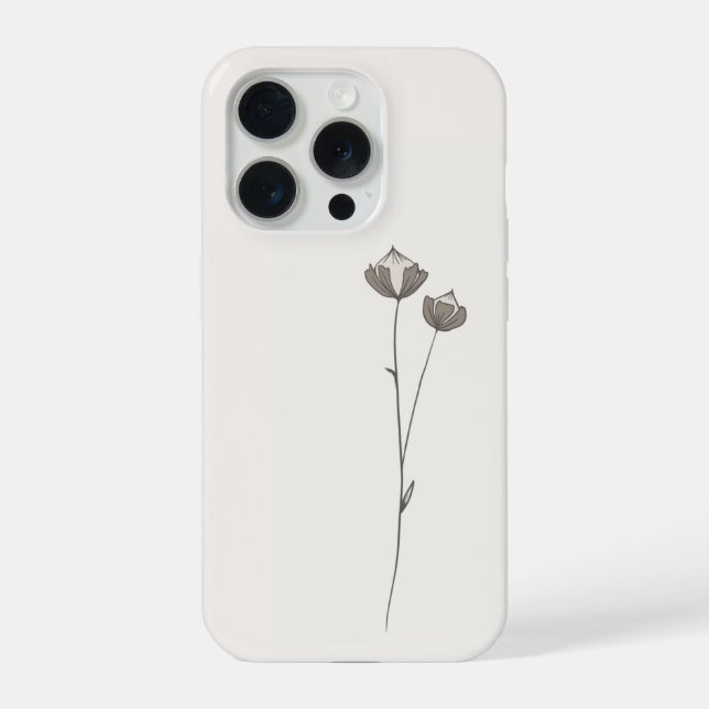 Minimal Flax Phone Case (Back)