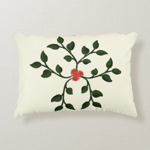 Minimal Floral Vine   Elegant botanical Design Accent Pillow