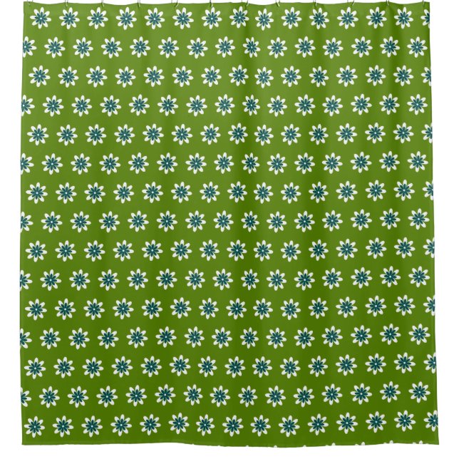 Minimal Flower Retro Avocado Green (Front)