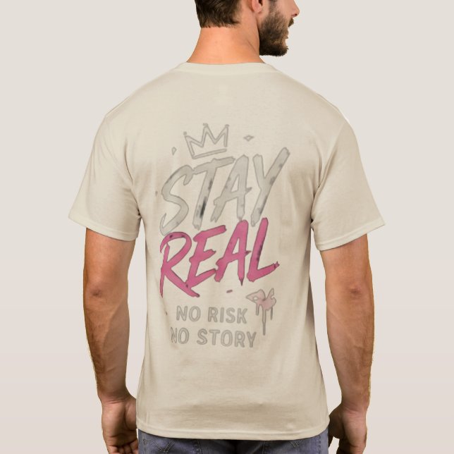 Minimal Front Logo Back Print T-Shirt | Good Vibes (Back)