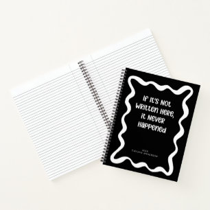 Minimal Funny Coworker Students Name Year Notebook