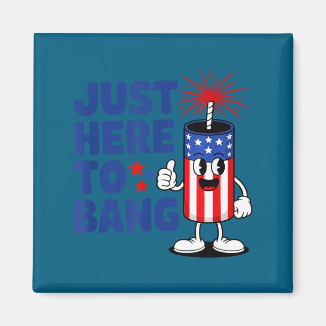 Minimal Funny Firecracker For July 4th Magnet (Front)
