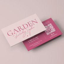 Minimal Garden Elegant Landscape Artist Blush Pink