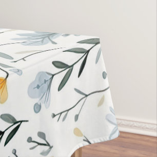Minimal Gentle Colorful Garden Wildflowers Nursery Tablecloth