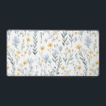 Minimal Gentle Colourful Garden Wildflowers Nurser Desk Mat<br><div class="desc">Minimal Gentle Colourful Garden Wildflowers Nursery Room Green yellow Area Rug</div>