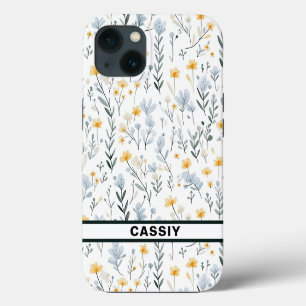 Minimal Gentle Colourful Garden Wildflowers Nurser iPhone 13 Case