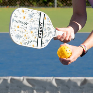 Minimal Gentle Colourful Garden Wildflowers Nurser Pickleball Paddle