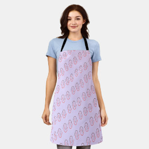 Minimal Geometric Abstract Line Pattern Apron