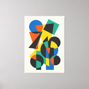 Minimal geometric design canvas print
