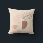 Minimal Geometric Earth Shape Botanical Throw Pillow<br><div class="desc">Organic Shape Hand Drawn Art Abstract Throw Pillow</div>