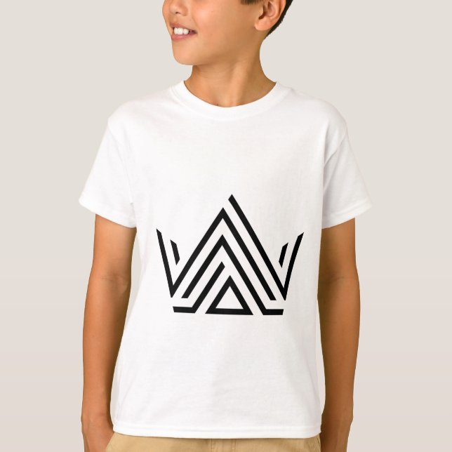 Minimal Geometric Triangle Boys T Shirt (Front)