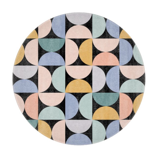 Minimal Geometry: Scandinavian Artwork Poster Cutting Board (Front)