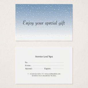Minimal Gift Certificate Card for Small Businesses