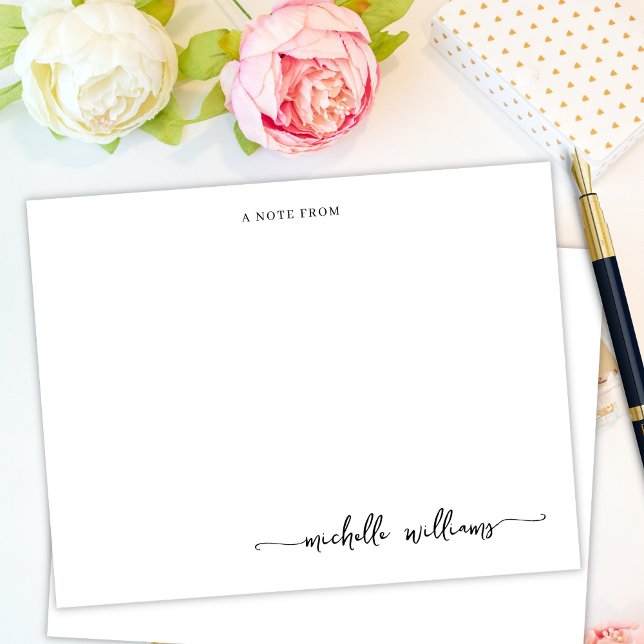 Minimal Girly Elegant Calligraphy Script Note From Card (Creator Uploaded)