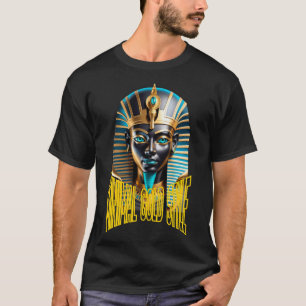 Minimal Gold Egyptian Mask T-Shirt – Luxury 
