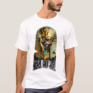Minimal Gold Mask T-Shirt – Luxury Streetwear 