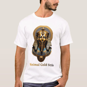 * Minimal Gold Mask T-Shirt – Luxury Streetwear 