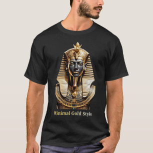 Minimal Gold Mask T-Shirt – Luxury Streetwear 