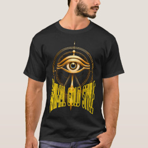 Minimal Gold Mask T-Shirt – Luxury Streetwear 