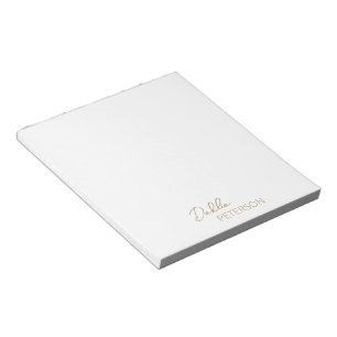 Minimal Gold Modern Business Notepad