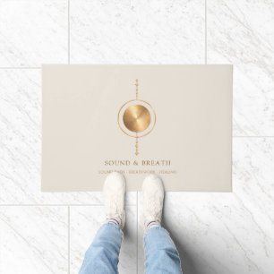 Minimal Gold Sound Healing & Breathwork Doormat