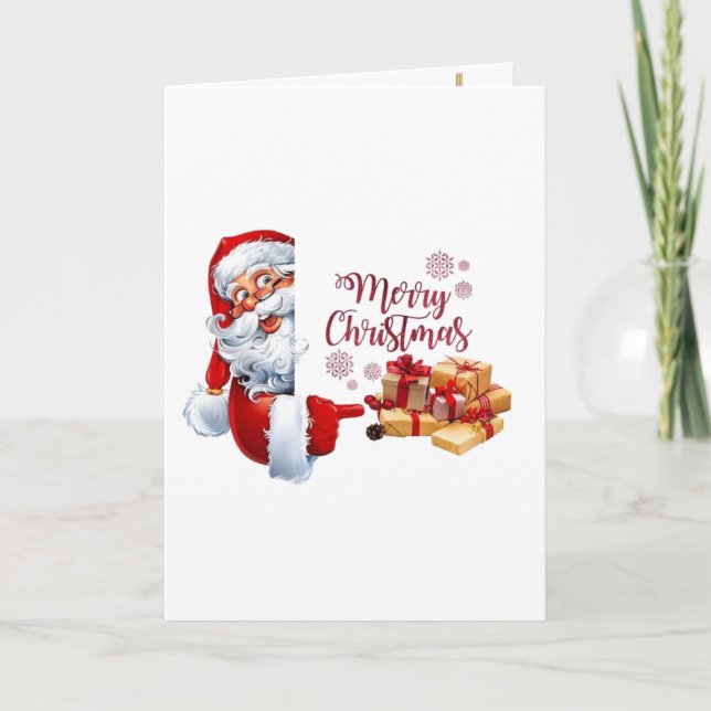 Minimal Golden Christmas Tree Card | Elegant Holid (Front)