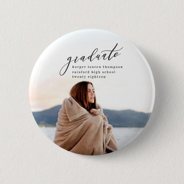 MINIMAL GRADUATION 2 INCH ROUND BUTTON (Front)