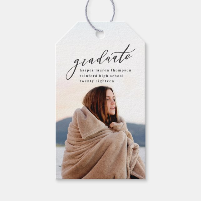 MINIMAL GRADUATION GIFT TAGS (Front)