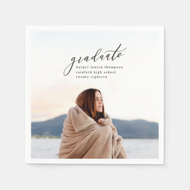 MINIMAL GRADUATION NAPKIN (Front)