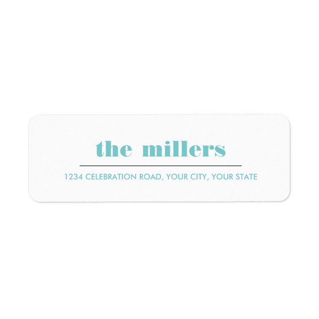 Minimal Graphic | Aqua Blue Hipster (Front)