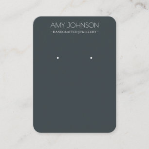 Minimal Gray Earring display cards