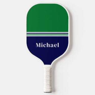 Minimal Green Blue Pickleball Paddle