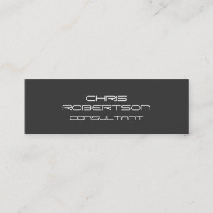 Minimal Grey Double Sided Attractive Business Card