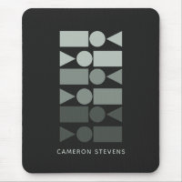 Minimal Grey Green Geometric Design Personalized 