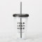 Minimal Grey Personalized Clear Tumbler with Straw
