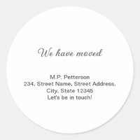 minimal grey we have moved add name address text 