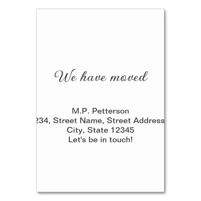 minimal grey we have moved add name address text  table number (Front)