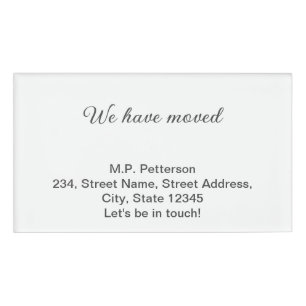 minimal grey we have moved add name address text tag